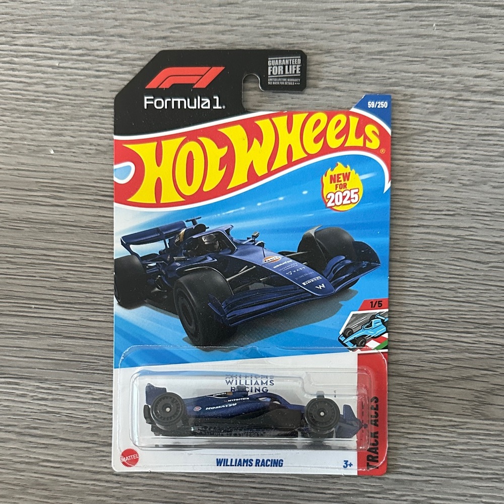 Hot Wheels Williams Racing Blue Toy Car